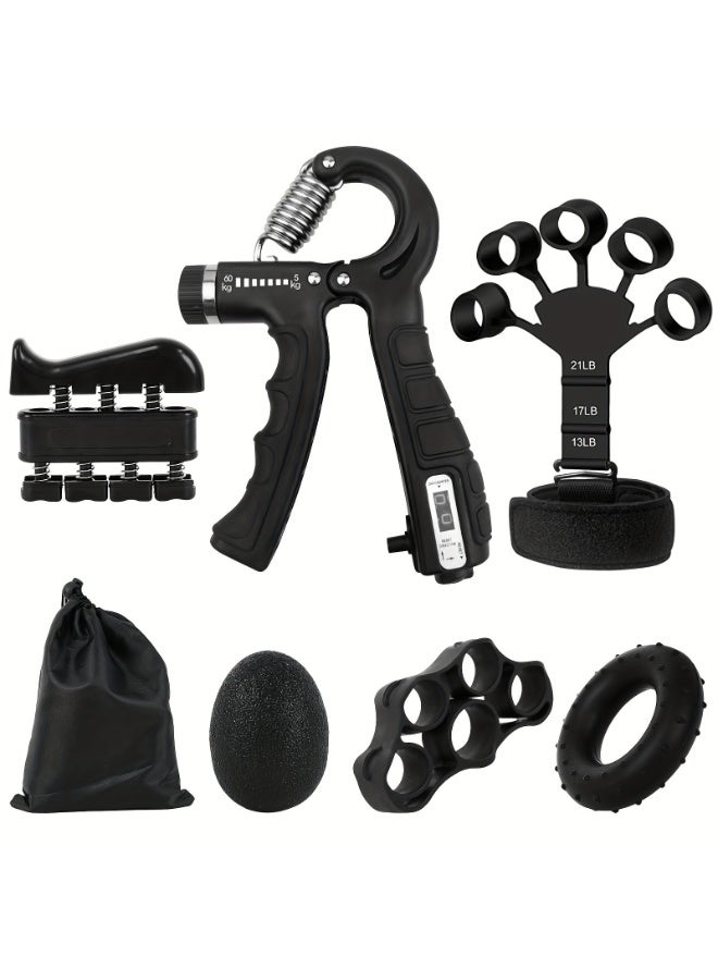 Adjustable Gripper Set of Six - Black