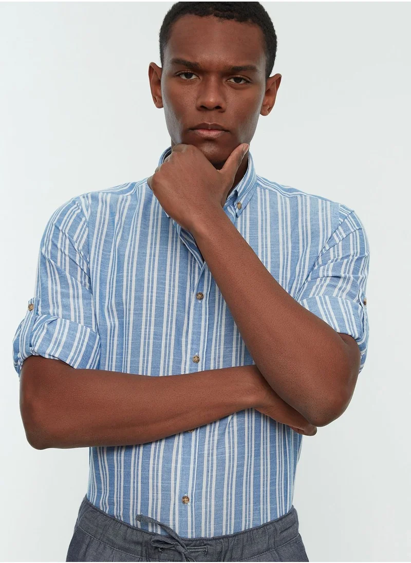 trendyol Striped Slim Fit Shirt