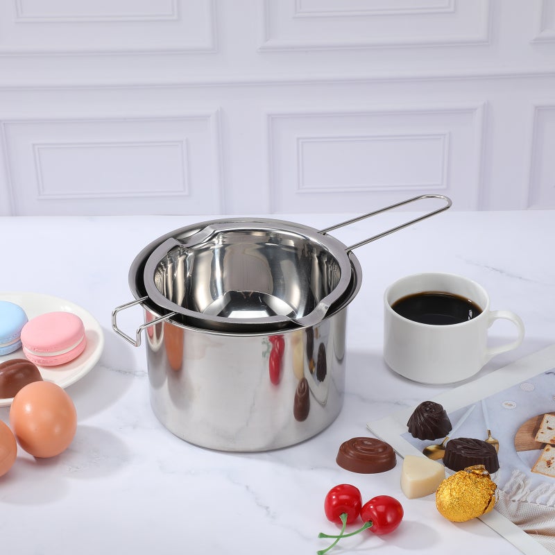 🍳 قدر من الفولاذ المقاوم للصدأ للصهر والطهي والخبز وتسخين المكونات المختلفة - Image 2