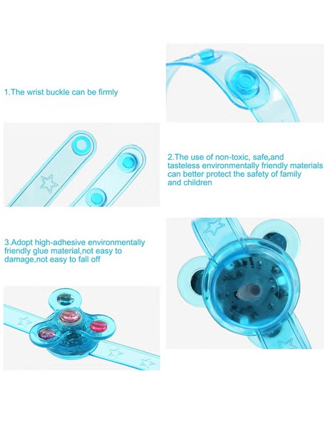 Jamal LED Light Up Fidget Spinner Bracelets 8 Pack Glow in The Dark Party Favors for Kids Ages 4-12 Birthday Gifts Carnival Prizes Goodie Bag Stuffers Treasure Box Toys - Image 4
