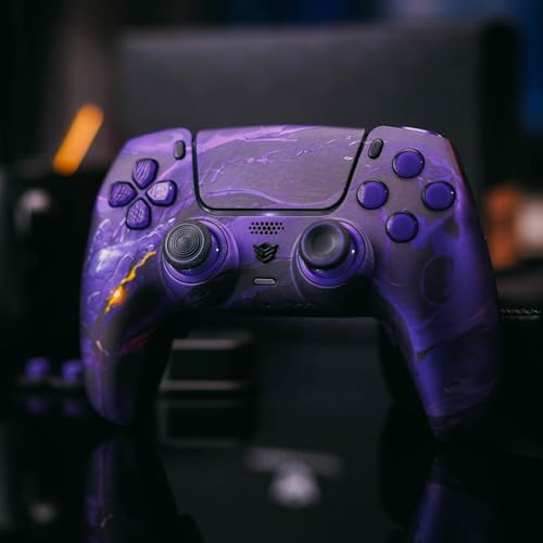 HEXGAMING PHANTOM Pro Controller with 4 Remappable Buttons, 6 Remapping Profiles, 8 Interchangeable Analog Stick, and Adjustable Triggers Compatible with ps5, PC, Mobile - Hall Effect Orochi - Image 2