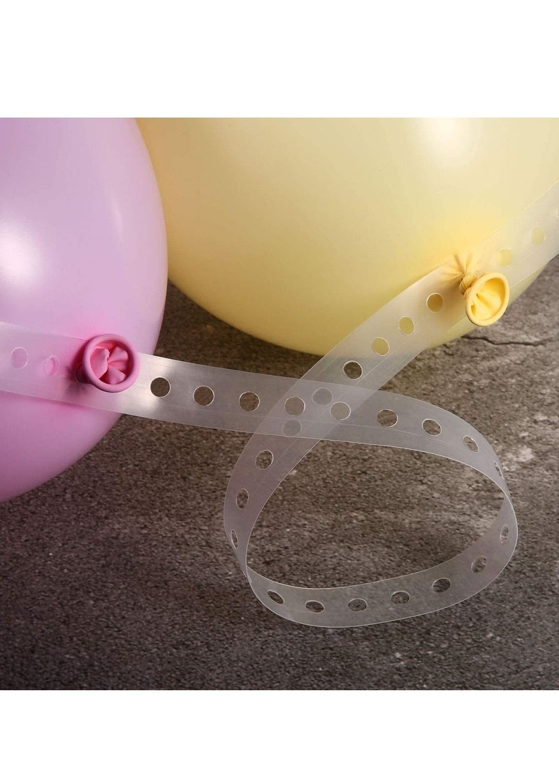 5M 16 Feet Clear Single Hole Balloon Decorating Strip Kit Balloon Arch Garland for Party Wedding Birthday Baby Shower Xmas Party Decorations 2Roll  - Image 4