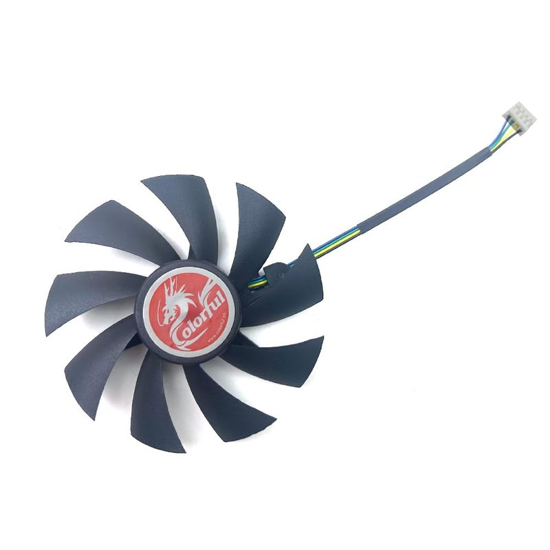 Laptop Parts Cooling Fan 85mm 4pin for Colorful for GeForce GTX1060 1050ti 1050 950 ITX Video Card Fans - Image 5