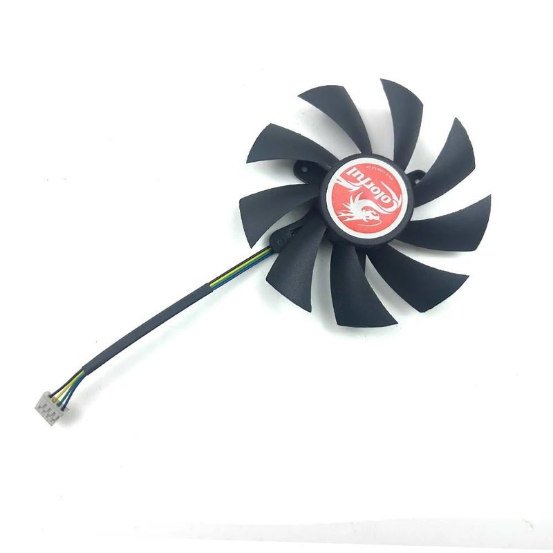 Laptop Parts Cooling Fan 85mm 4pin for Colorful for GeForce GTX1060 1050ti 1050 950 ITX Video Card Fans - Image 1