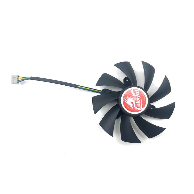 Laptop Parts Cooling Fan 85mm 4pin for Colorful for GeForce GTX1060 1050ti 1050 950 ITX Video Card Fans - Image 3