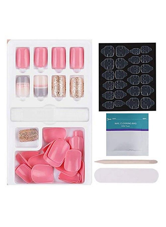 Store2508 Press On Gel Nails 30 Pcs With Double Sided Jelly Adhesive Nail Glue Nail Filer Mb658_Design 025 - Image 1