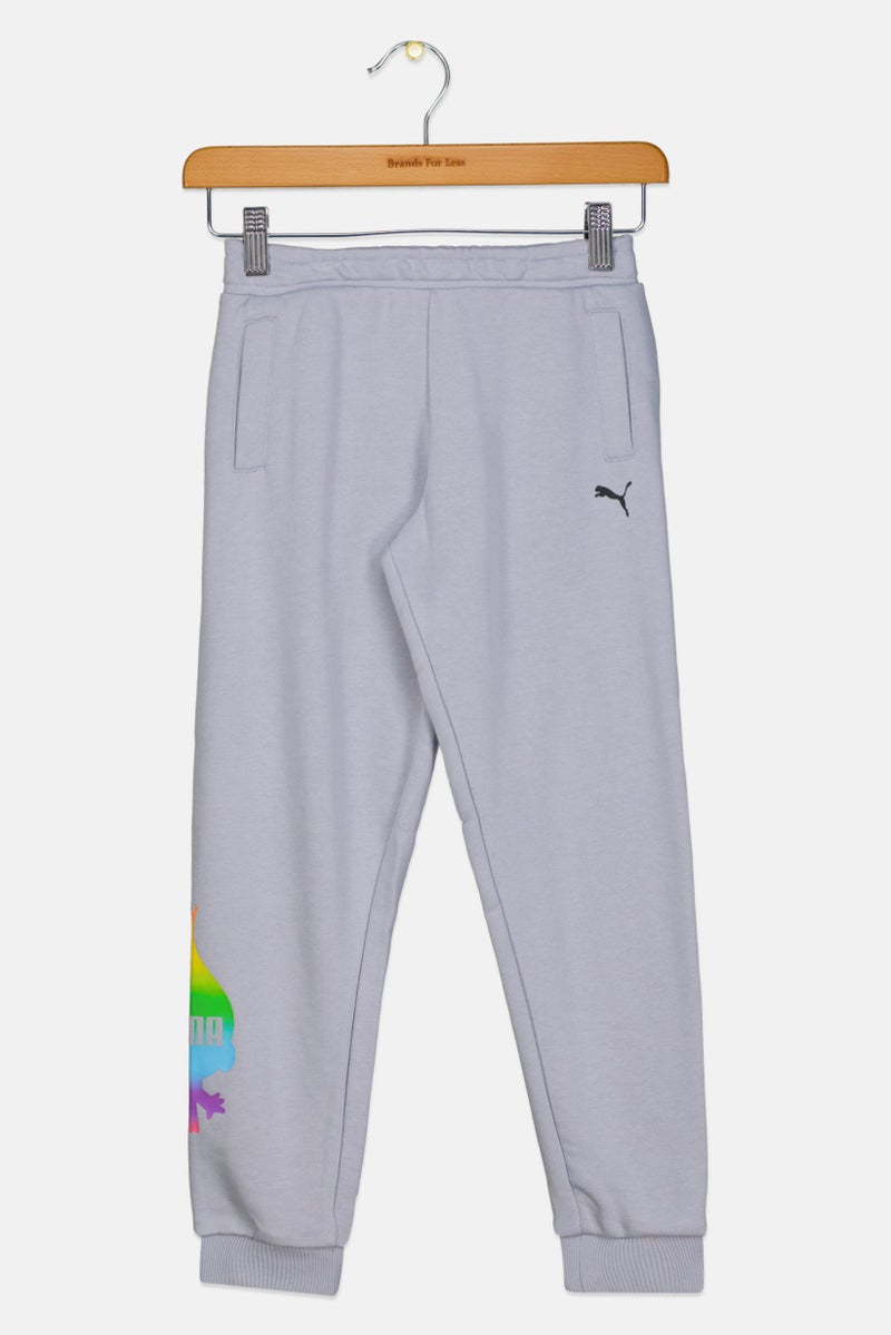 PUMA Puma x Trolls Kids Boy Sportswear Fit Outdoor Sweatpants, Grey  - Image 1