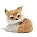 GUDVES Simulation Brown Fox Toy Furs Squatting Fox Model Home Decoration Animals World with Static Action Figures FoxB - Image 2