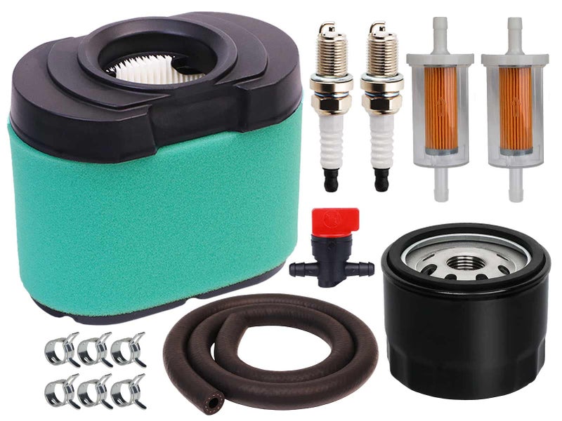 HOODELL 792105 Air Filter 696854 Oil Filter Kit Compatible with 407777 445877 Engine John Deere D170 Z425 Lawn Mower, Replace MIU11515 Air Filter - Image 1