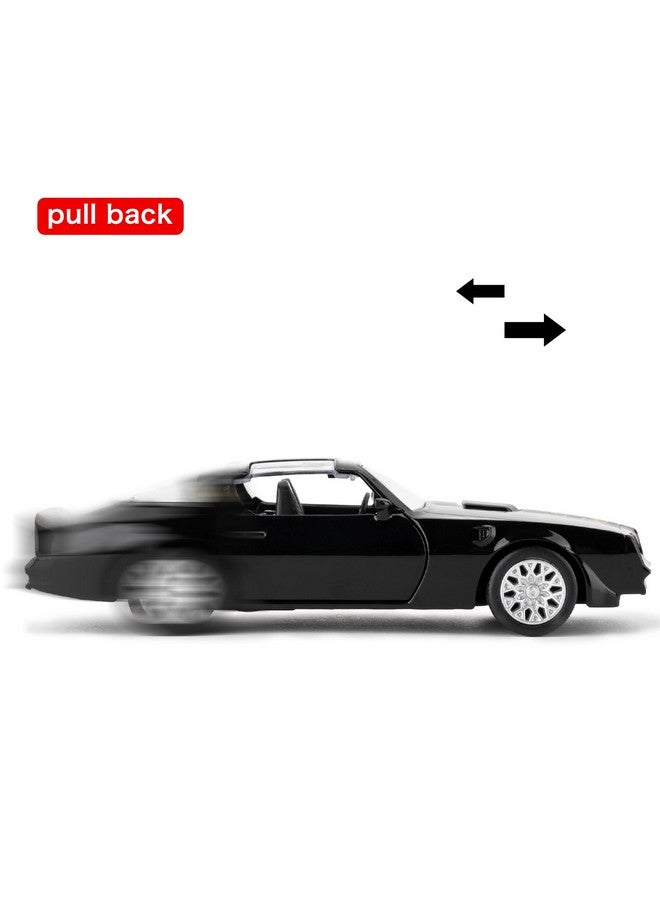 RMZ City 1:36 Pontiac Firebird Trans Am Toy Car, Diecast Pull Back Model Car, Doors Open, Collection Kids Toy for Aged 3 and up, Gift Black - Image 3