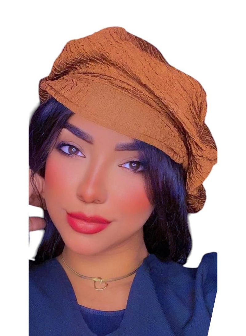 كاب باريه للمحجبات جاهز علي اللبس بفوليوم خلفي