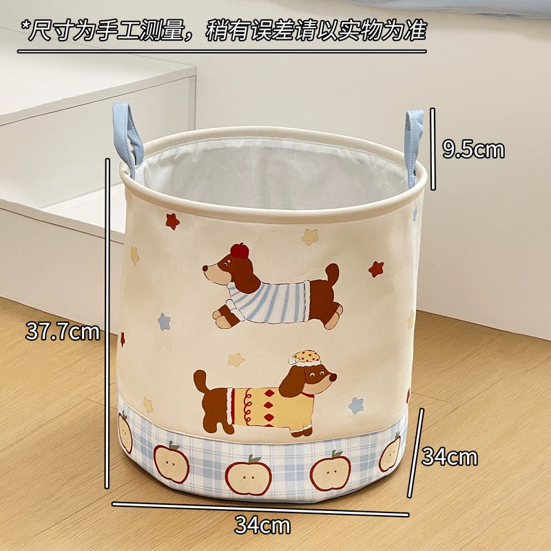 Ins Style Cute Dirty Clothes Basket Storage Barrel Large Capacity Dirty Clothes Waterproof Storage Basket Bathroom Foldable Dirty Clothes - Image 1