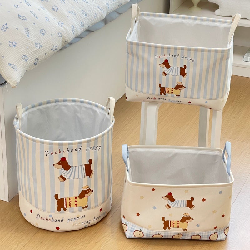 Ins Style Cute Dirty Clothes Basket Storage Barrel Large Capacity Dirty Clothes Waterproof Storage Basket Bathroom Foldable Dirty Clothes - Image 4