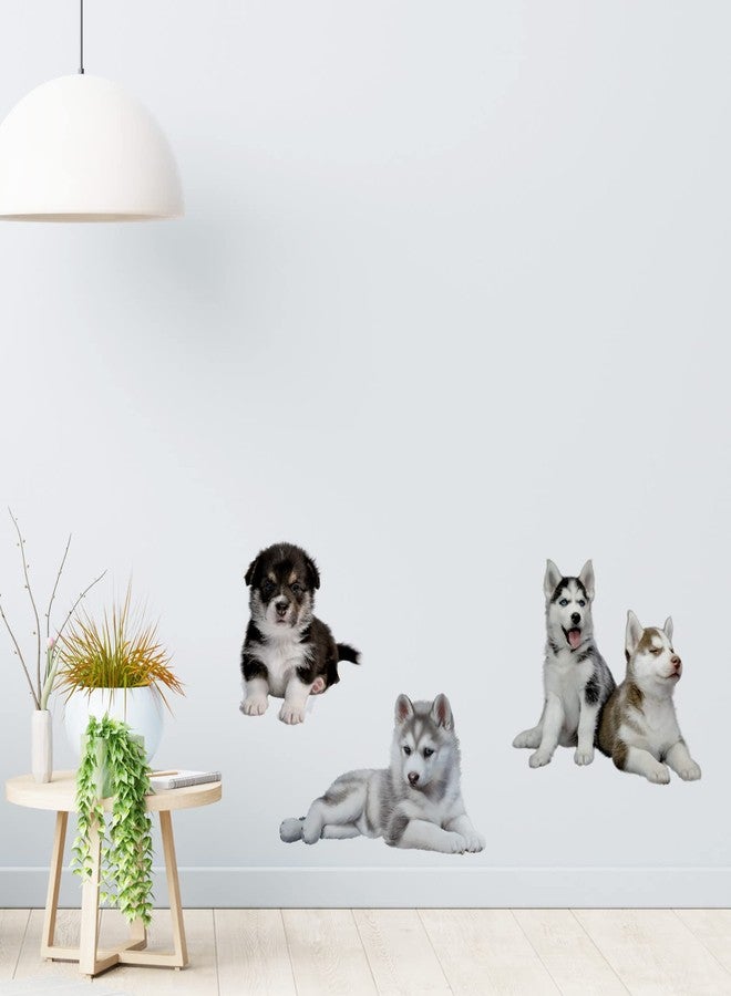 SUPERDANT 15 Styles Dogs Wall Sticker 3D Pet Dog Stickers Bone Paw Print Stickers Puppy Stickers Vinyl Wall Decor Sticker for Kids Boy Girl Baby Teen Bedroom Dog Lover Home DIY Decor - Image 4