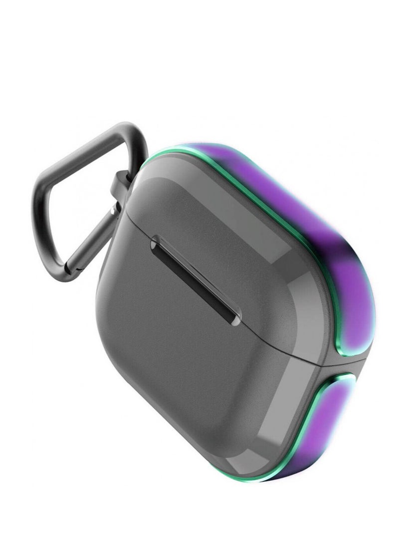 Defense Trek Case for AirPods.  3 – Iridescent Color, Rugged Protection with Carabiner​ - Image 1