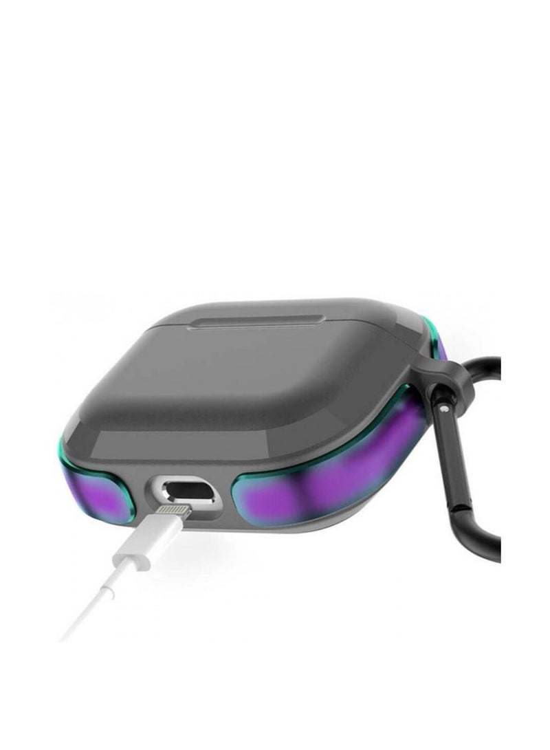 Defense Trek Case for AirPods.  3 – Iridescent Color, Rugged Protection with Carabiner​ - Image 3