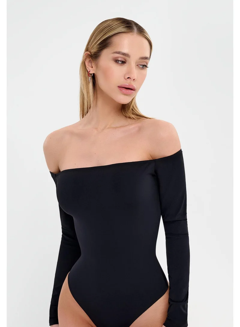 Bona Fide Kate Body Black Kate Body Long Sleeve Swimsuit for Women for Women | Best Price UAE