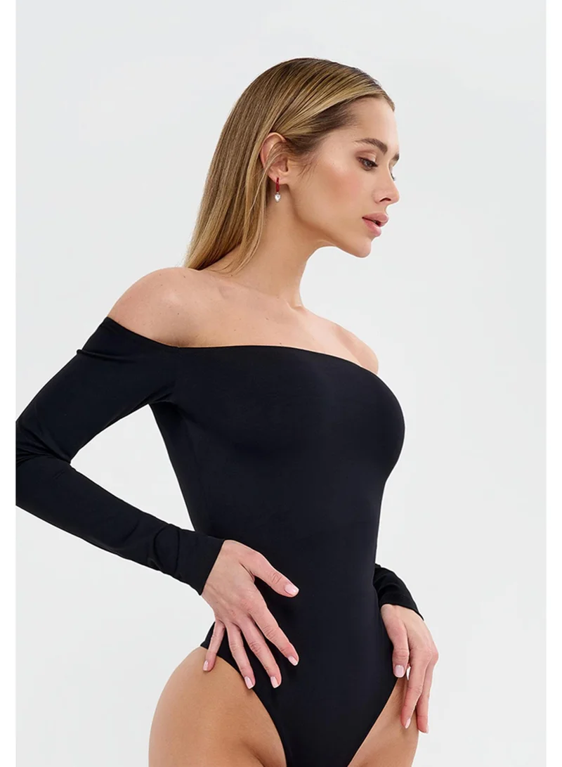 Bona Fide Kate Body Black Kate Body Long Sleeve Swimsuit for Women for Women | Best Price UAE