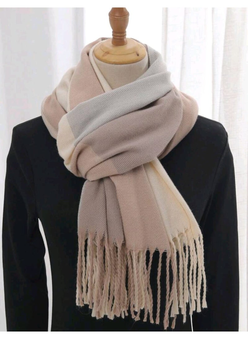 Shein 1pc  Multicolor Plaid Style All-match Warm Casual Scarf For Autumn And Winter - Image 2