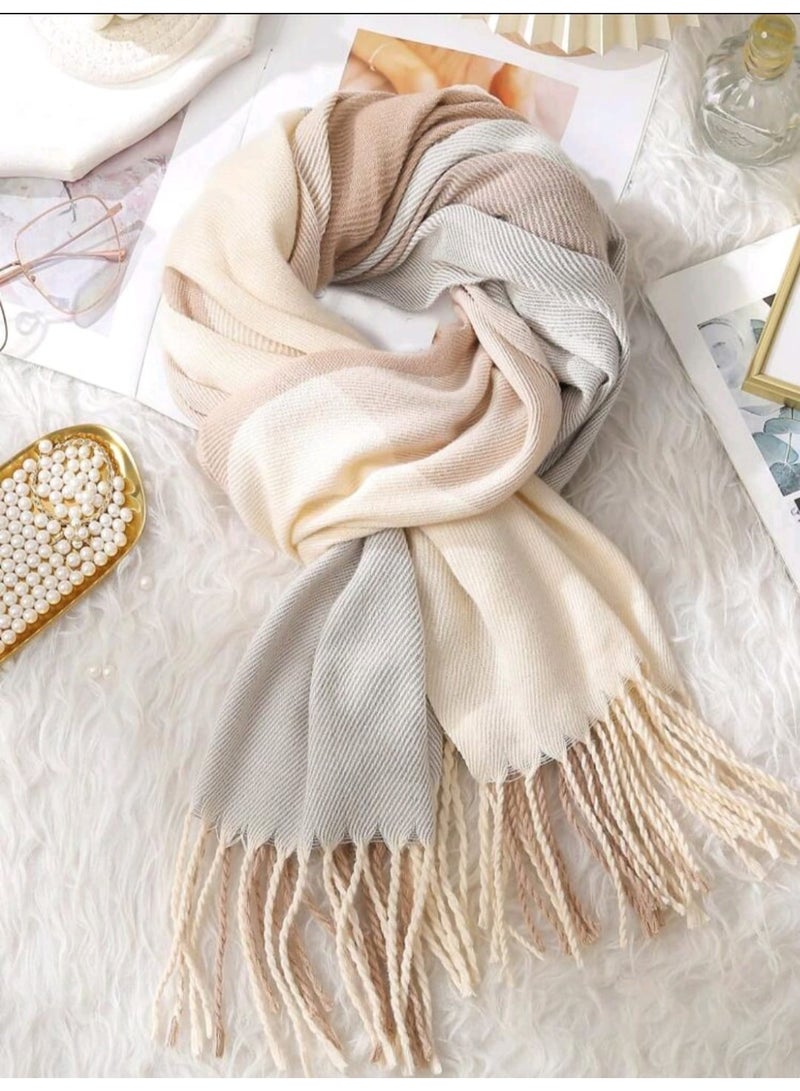 Shein 1pc  Multicolor Plaid Style All-match Warm Casual Scarf For Autumn And Winter - Image 5