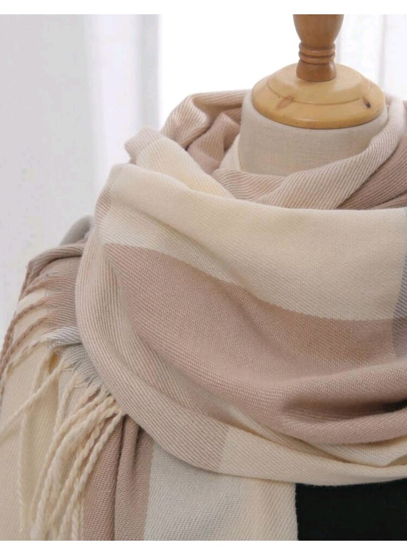 Shein 1pc  Multicolor Plaid Style All-match Warm Casual Scarf For Autumn And Winter - Image 4