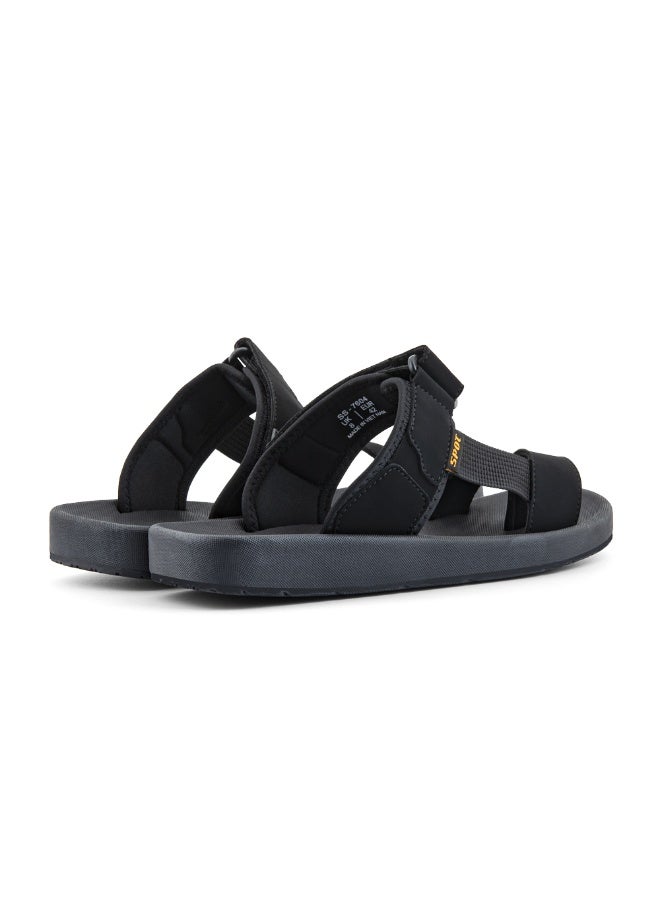 سبوت شبشب سبوت رجالي مظهر عربي أنيق شبشب رجالي مريح SS-7604 أسود - Image 3