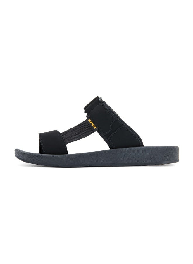 سبوت شبشب سبوت رجالي مظهر عربي أنيق شبشب رجالي مريح SS-7604 أسود - Image 4