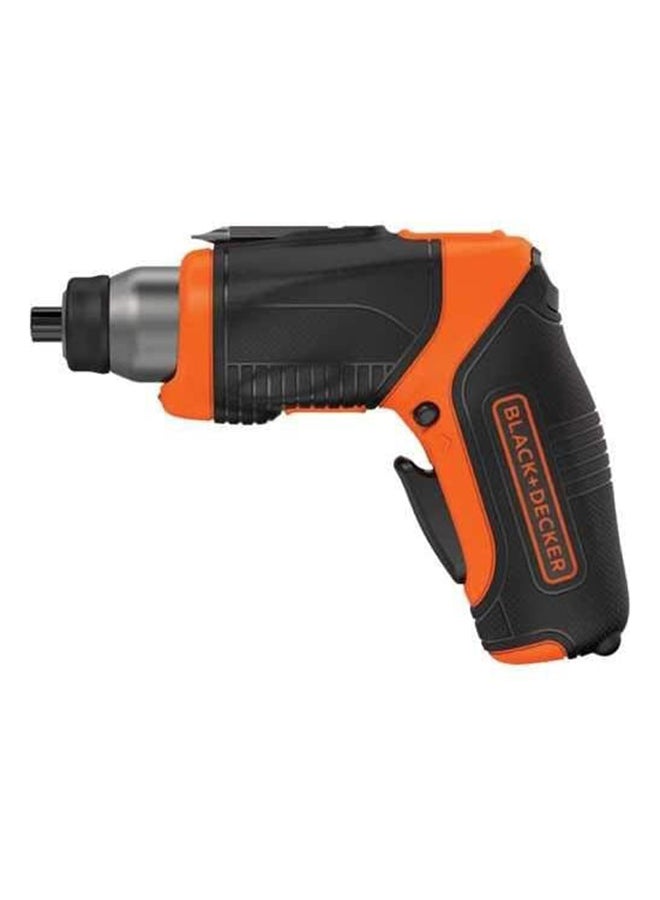 BLACK+DECKER Cordless Screwdriver Set With 2 Position Handle And 8 Screwdriver Bits Set 3.6V Li-Ion 1.5Ah 190RPM CS3653LC-B5 Orange/Black - Image 1