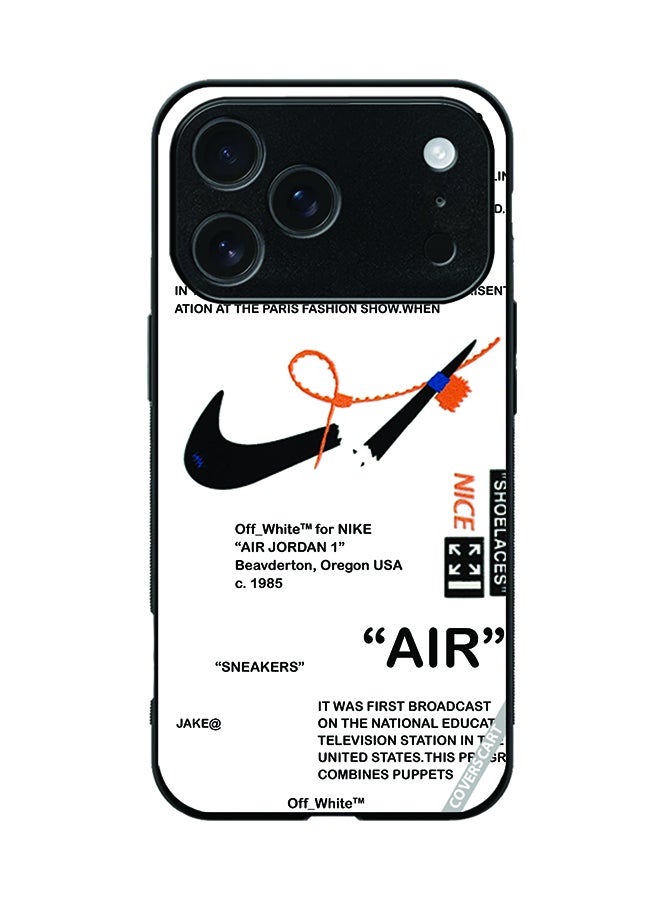 COVERSCART Protective Case Cover For Apple iPhone 17 Pro Nike Off White Design White
