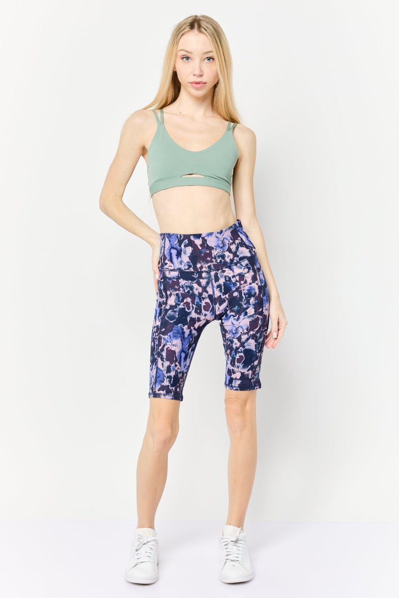 SKECHERS Women Sportswear Fit Biker Shorts, Multicolor - Image 3