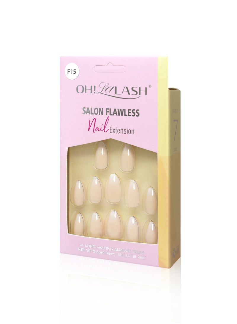 OH! LALASH 24pcs easy apply press-on french tip nail designs  - Image 2