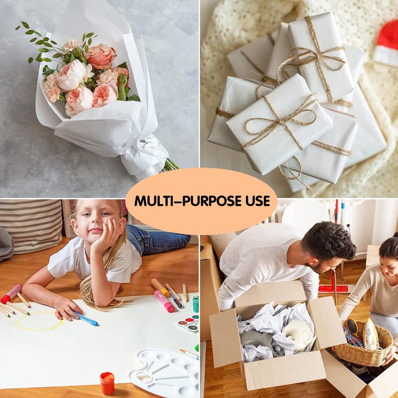 YANEYRIE Packing Paper Sheets for Moving; 65 Sheets of Newsprint Paper 27" x 17" Good for Wrapping Paper for Packing Shipping Packaging ﻿ (65) - Image 4
