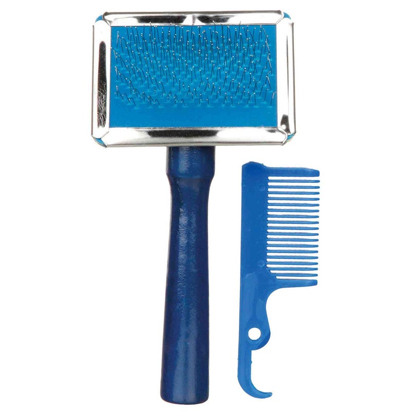 Trixie Soft Brush, Wooden Handle/Metal Bristles, 6 × 13 cm - Image 3