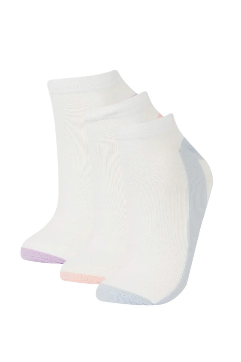 ديفاكتو Woman 3 Piece Cotton Ankle Socks