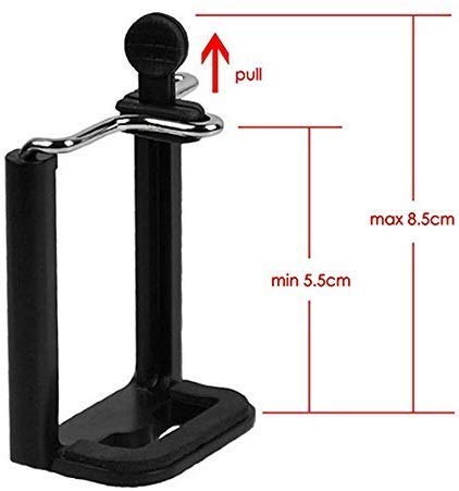 HUMBLE Camera Stand Clip Bracket Holder Tripod Monopod Mount Adapter for Mobile Phone - Black - Image 3