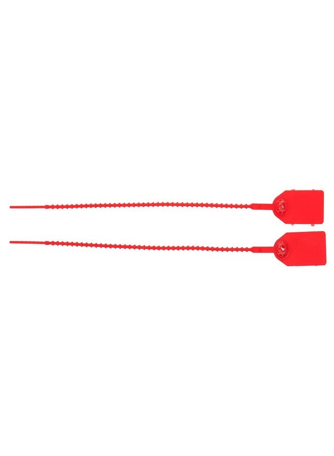 Meprotal 100pcs Plasitc Tamper Seals, Zip Ties for Fire Extinguisher Pull-Tite Security Tags Numbered Disposable Self-Locking Tie 10 inch, Red - Image 5