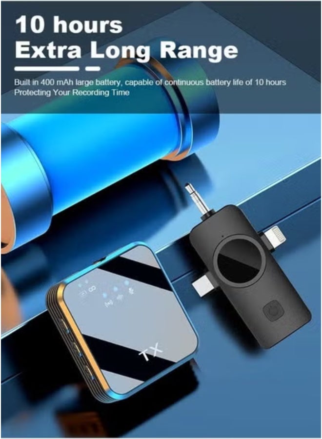 DUSALA Wireless Lavalier Microphone for Mobile Video Recording – 2.4G Clip-On Rechargeable Mini Mic with Noise Reduction – Ideal for Live Streaming, Vlogging, YouTube, Interviews, Online Classes – Plug & Play Wireless Mic for Smartphones and Tablets - Image 5