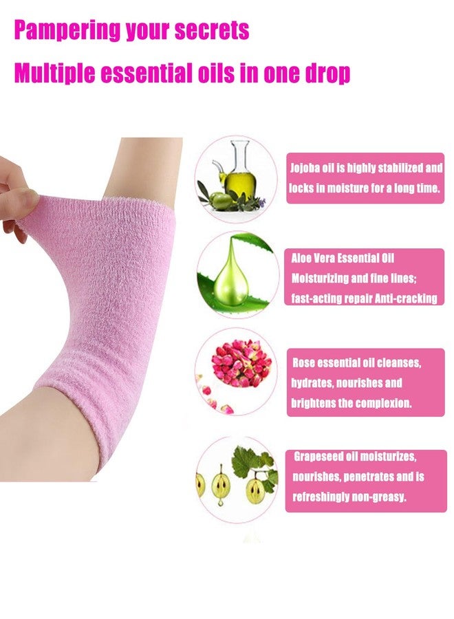 WenTigDY Elbow Moisturizing Sleeve Elbows Gel Cover Heel Socks Elbows Sleeves Elbow Pads for Exfoliating Soften Moisturizing Dry Cracked Skin Care 1 Pairs - Image 3