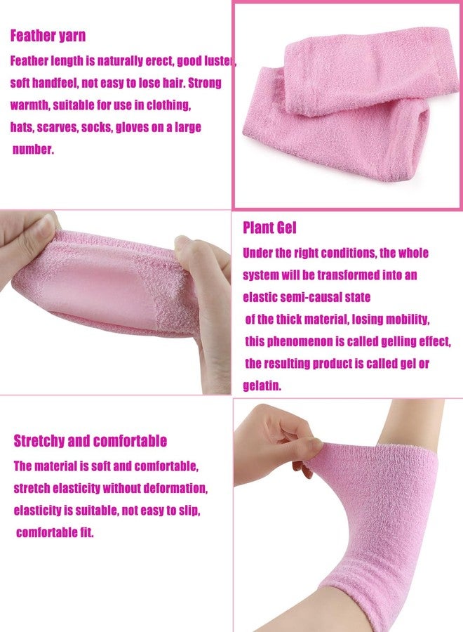 WenTigDY Elbow Moisturizing Sleeve Elbows Gel Cover Heel Socks Elbows Sleeves Elbow Pads for Exfoliating Soften Moisturizing Dry Cracked Skin Care 1 Pairs - Image 4