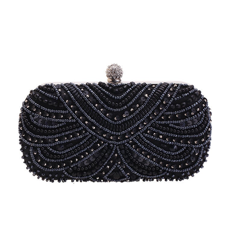 Ladies Hand Bag Embroidered Diamond Evening Bag Party Dress Bag Party Bag Bride Hand Bag 7666-45 - Image 3