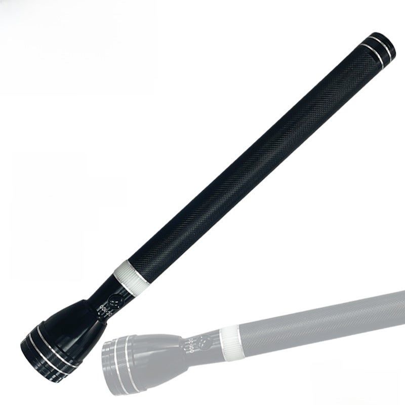 High Power LED Flashlight Long-Range Waterproof Black