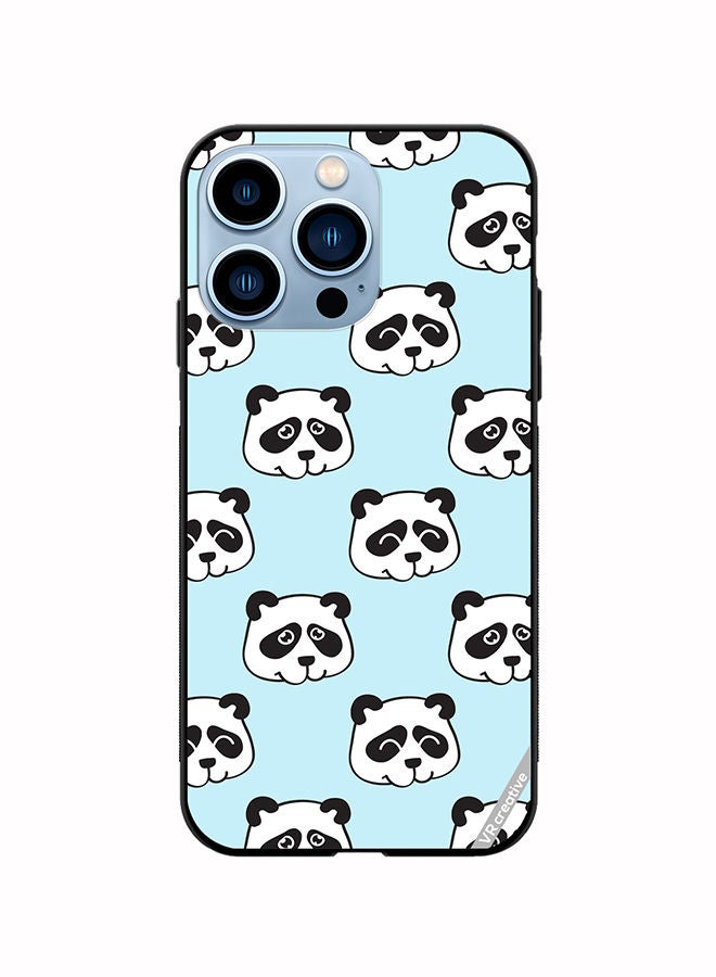 VR CREATIVE Protective Case Cover For Apple iPhone 14 Pro Max Funny Heads In Panda Style Design Multicolour - Image 1
