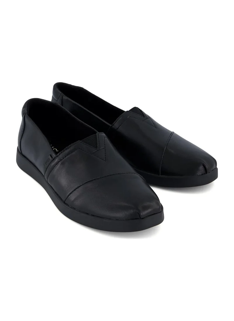 تومس Toms Womens 10022622 Slip-On Loafer Shoes, Black