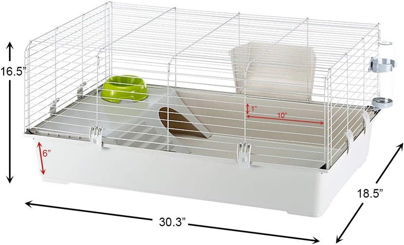 Ferplast Cavie Guinea Pig Cage & Rabbit Cage | Pet Cage Includes All Accessories to Get You Started & a 1-Year Warranty - Image 3