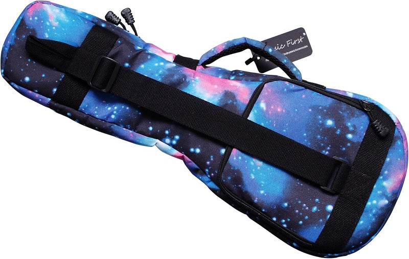 MUSIC FIRST® 23/24" Concert 'GALAXY' Ukulele Bag - Soft Case with Waterproof Nylon and Suede Lining - Image 4