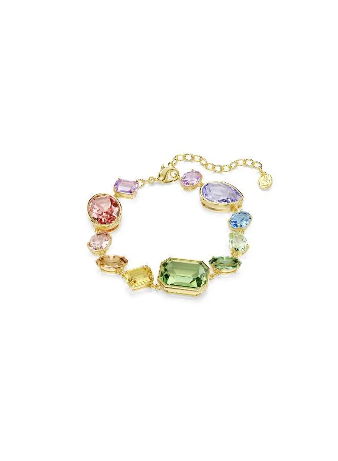 Swarovski Gema Gold Tone Plated Chain Bracelet