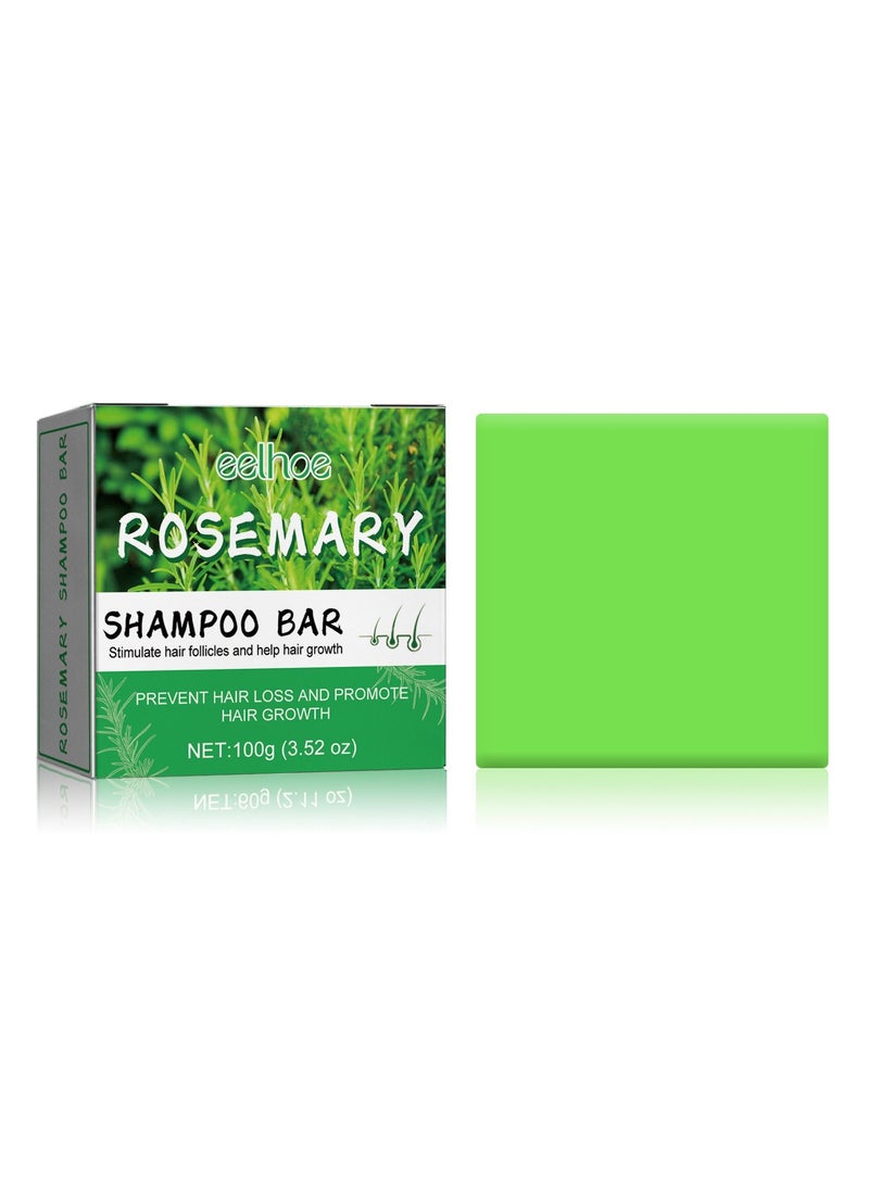 إيلهو روزماري شامبو صابون كثيف ينظف فروة الرأس ، ويحسن من جفاف ، تجعيد الشعر ، وإزالة القشرة ، وتقوية الشعر ، ويمنع تساقط الشعر - Image 1