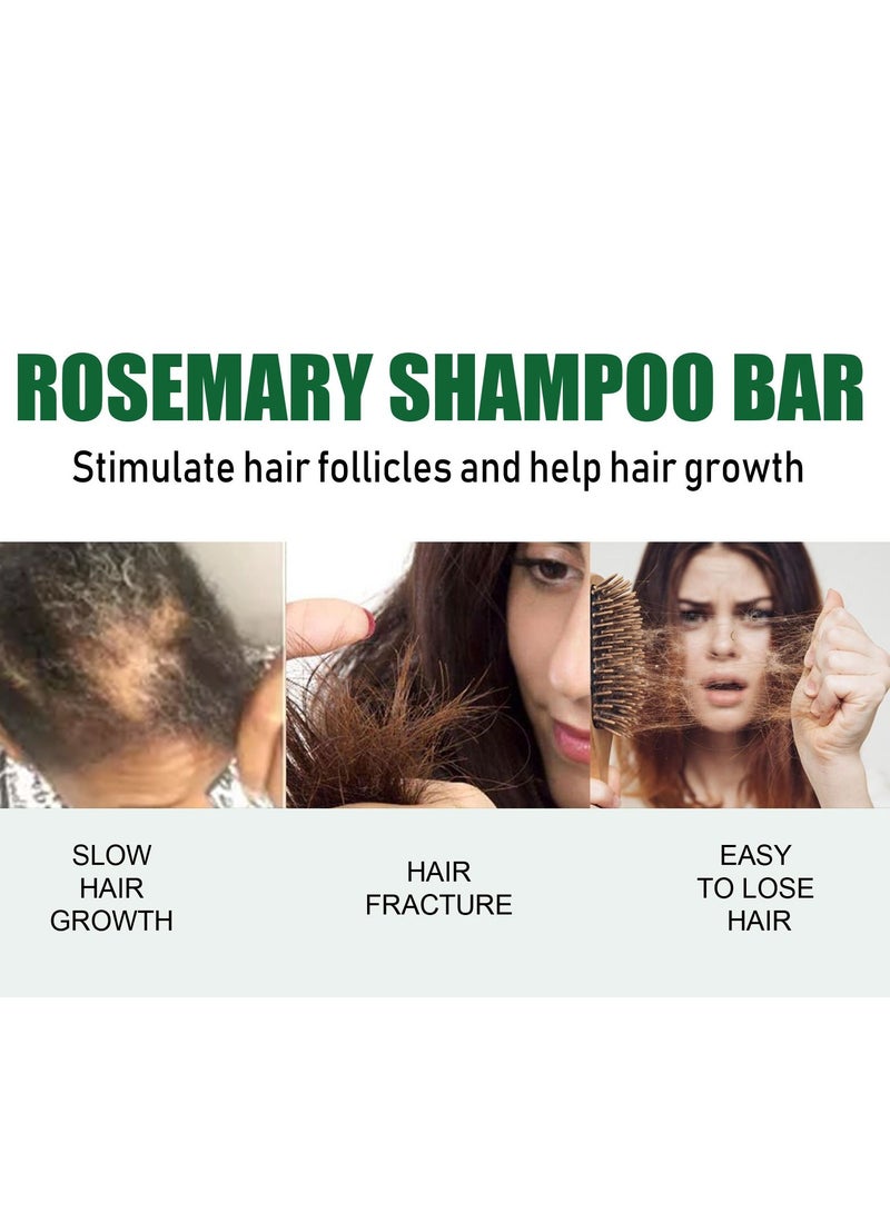 إيلهو روزماري شامبو صابون كثيف ينظف فروة الرأس ، ويحسن من جفاف ، تجعيد الشعر ، وإزالة القشرة ، وتقوية الشعر ، ويمنع تساقط الشعر - Image 3