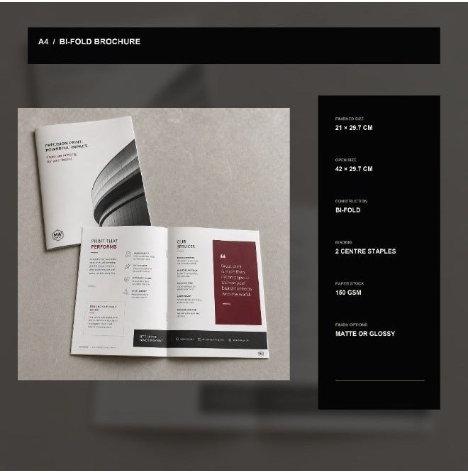 Combo Pack – Big size Brochures (50pcs) + Business Cards (100pcs) - Image 2