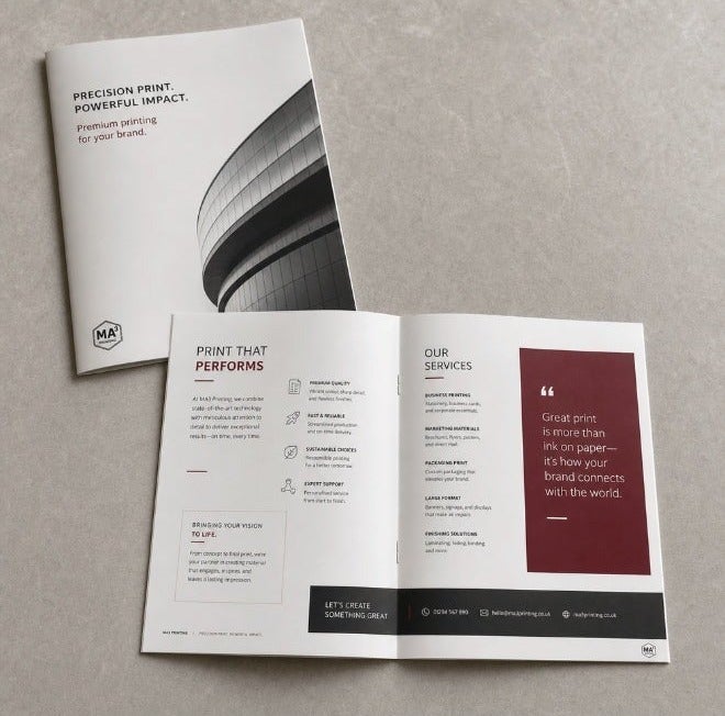 Combo Pack – Big size Brochures (50pcs) + Business Cards (100pcs) - Image 3